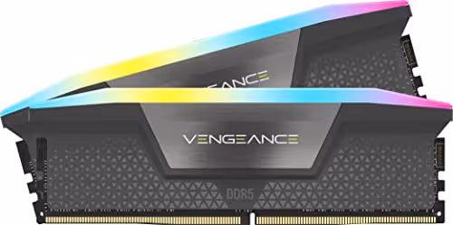 CORSAIR Vengeance RGB (64GB, 2X32GB, 6000 MHz, CL40, Gray)