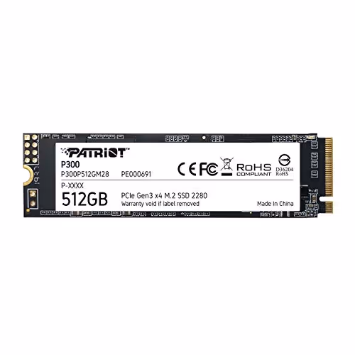 PATRIOT P300 M.2-2280 NVMe (512GB)