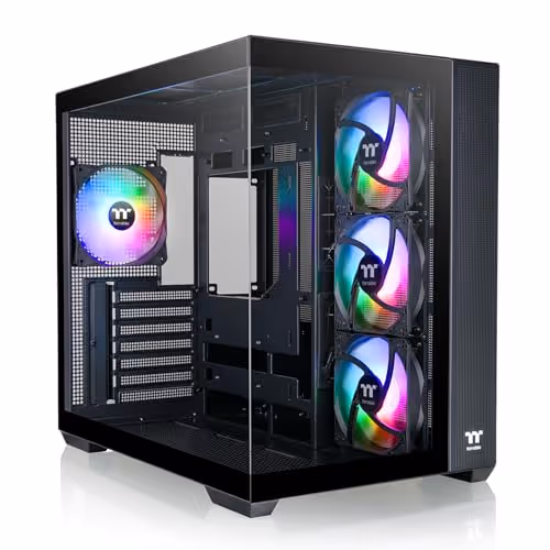 THERMALTAKE View 380 ARGB ATX Mid Tower Tinted Tempered Glass Side Panel (Black)
