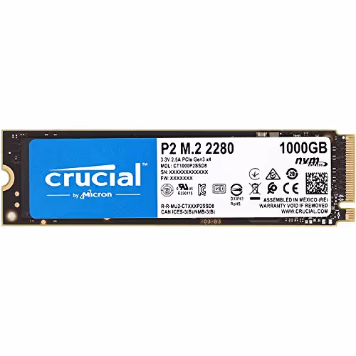 CRUCIAL P2 M.2-2280 NVMe (1TB)