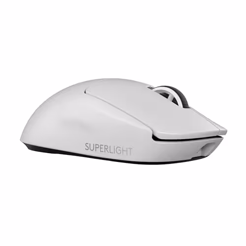 LOGITECH PRO X Superlight 2 Wireless/Wired Optical Mouse (White)