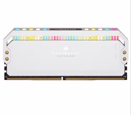 CORSAIR Dominator Platinum RGB (64GB, 2X32GB, 5200 MHz, CL40, White)