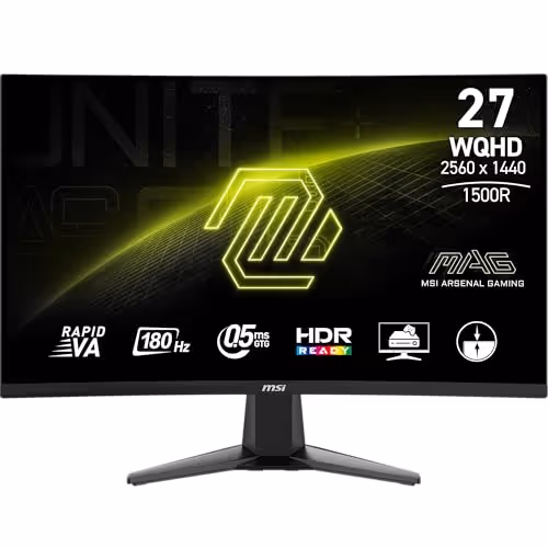 MSI Monitor MAG 27CQ6F 27 VA Curved Monitor