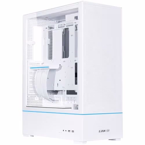 LIAN LI SUP01 ATX Mid Tower Tempered Glass Side Panel (White)