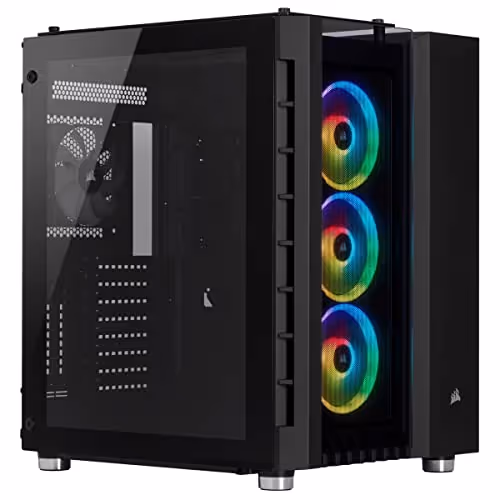 CORSAIR Crystal Series 680X RGB ATX Mid Tower Tempered Glass Side Panel (Black)