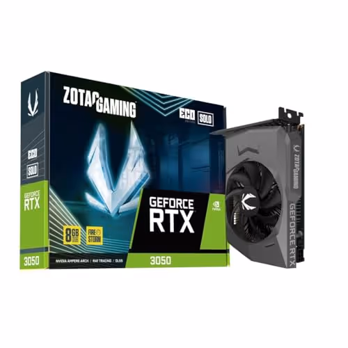ZOTAC GAMING SOLO GeForce RTX 3050 GDDR6 (8GB VRAM)