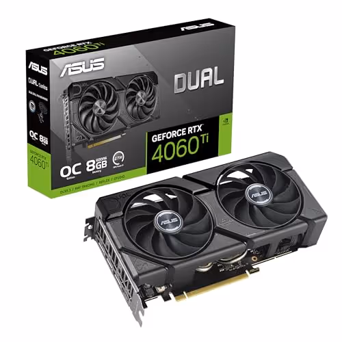 ASUS DUAL EVO OC GeForce RTX 4060 Ti GDDR6 (8GB VRAM)