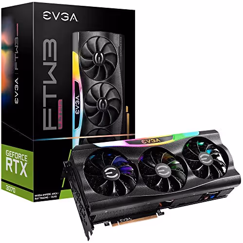 EVGA FTW3 ULTRA GAMING iCX3 GeForce RTX 3070 LHR GDDR6