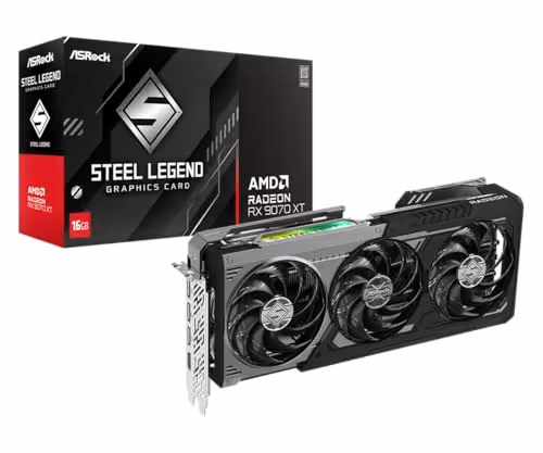 asrock Steel Legend Dark Radeon RX 9070 XT GDDR6