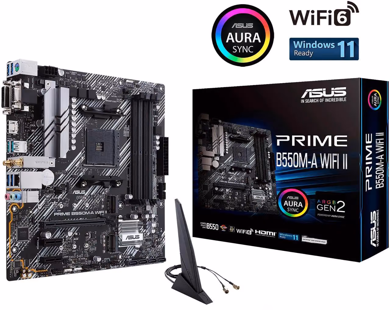 ASUS PRIME B550M-A WIFI II Micro ATX