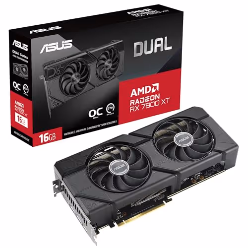 ASUS DUAL OC Radeon RX 7800 XT GDDR6