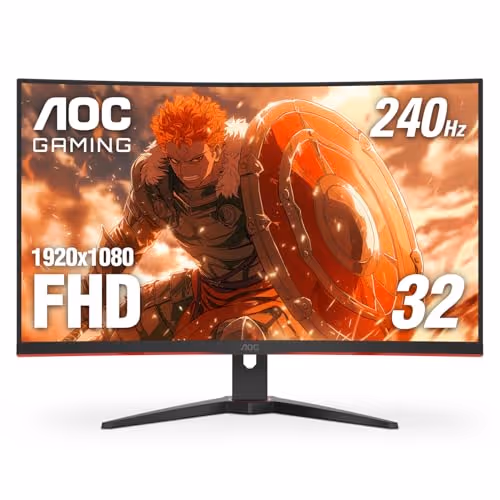 AOC C32G2ZE/BK 31.5 VA Curved Monitor (Black)