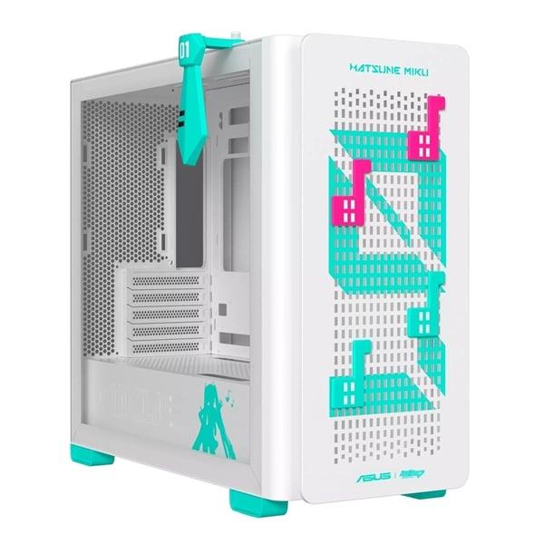 ASUS A23 Hatsune Miku Edition Micro ATX Mini Tower Tempered Glass Side Panel