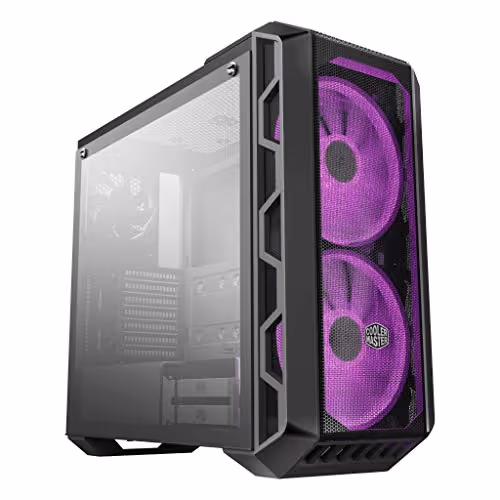 COOLER MASTER MasterCase H500 ATX Mid Tower Tinted Tempered Glass Side Panel