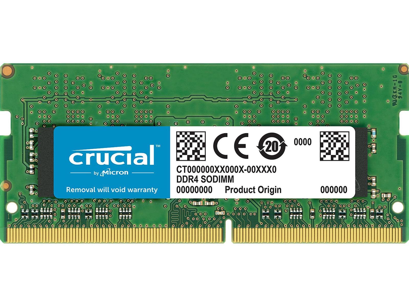 CRUCIAL DDR4 Laptop Memory (8GB, 2666 MHz, CL19, Green)