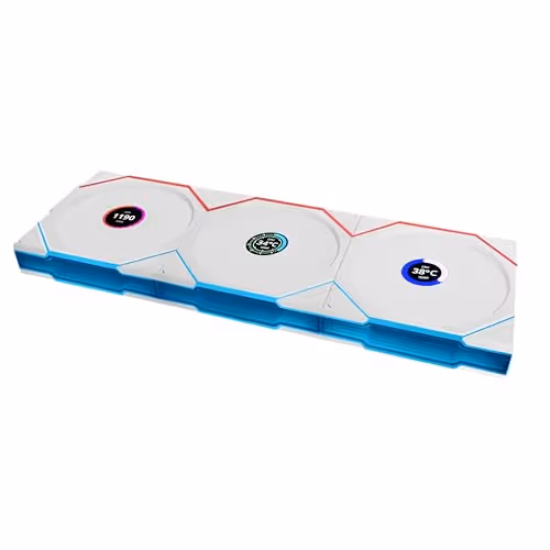 LIAN LI UNI FAN TL120 LCD Wireless Reverse Blade (3-pack, White)