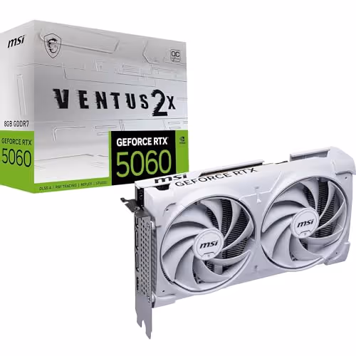 MSI VENTUS 2X OC GeForce RTX 5060 GDDR7 (White)