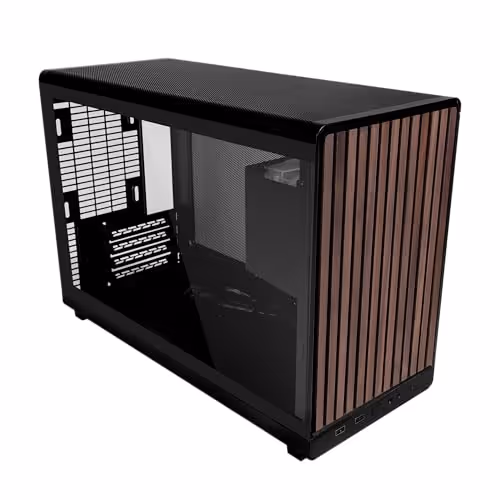 Lian LI DAN A3 Wooden Glass Edition Micro-ATX Gaming Case (Black)