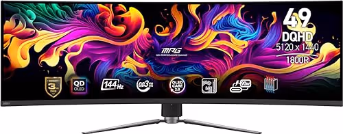 MSI MPG 491CQP 49 DQHD( ) QD-OLED Curved Gaming Monitor