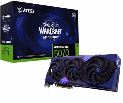 MSI GeForce RTX 5070 World of Warcraft VOID EDITION OC GDDR7