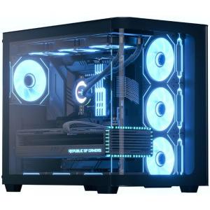 AEROCOOL P500C ATX Mid Tower Tempered Glass Side Panel (Bronze Black, with Aero Bronze 750 W Psu)