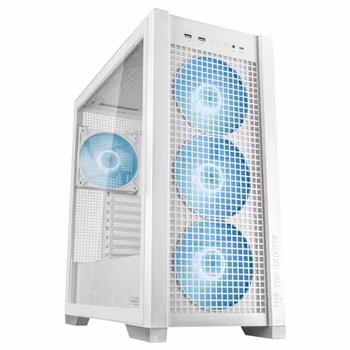 ASUS TUF Gaming GT302 ARGB ATX Mid Tower Tempered Glass Side Panel (White)