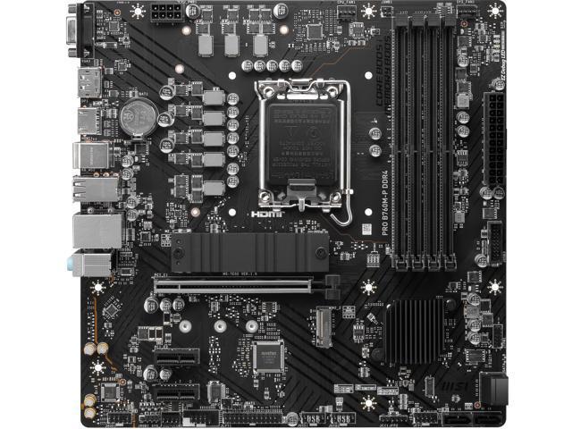 MSI PRO B760M-P Micro ATX (DDR4, Black)