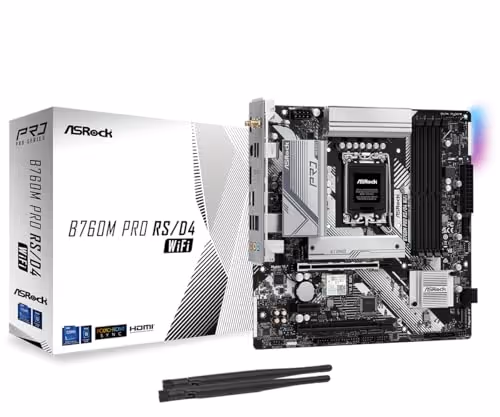ASROCK B760M Pro RS/ WIFI Micro ATX