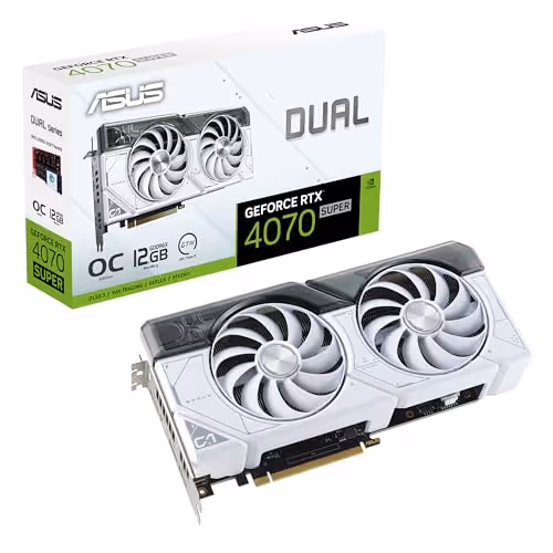 ASUS DUAL OC GeForce RTX 4070 GDDR6X (White)