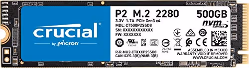 CRUCIAL P2 M.2-2280 NVMe (500GB)