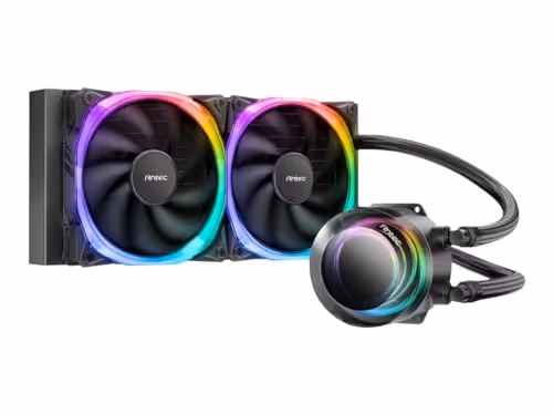 Antec VORTEX 240 ARGB CPU Liquid Cooler (240mm, Black)