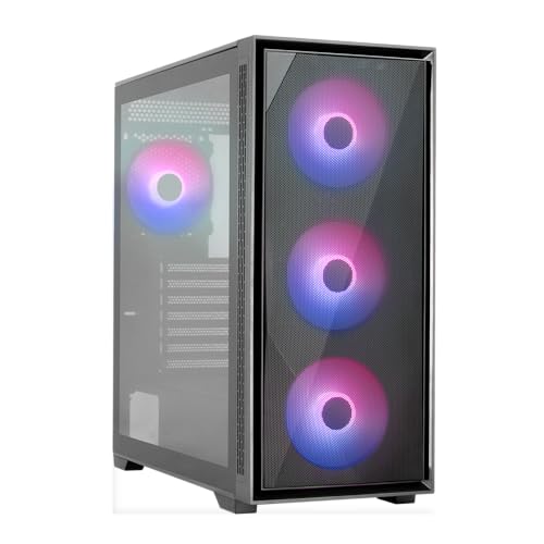 AEROCOOL Geoflow V2 ATX Mid Tower Tempered Glass Side Panel