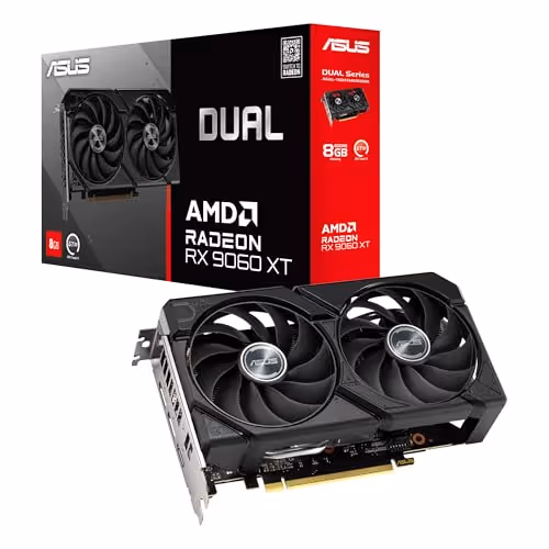 ASUS DUAL Radeon RX 9060 XT GDDR6 (8GB VRAM)