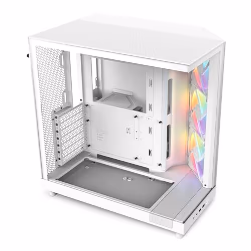 NZXT H6 Flow RGB ATX Mid Tower Tempered Glass Side Panel (White)