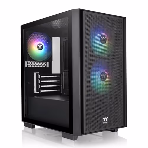 THERMALTAKE Versa H16 ARGB Micro ATX Mini Tower Tempered Glass Side Panel