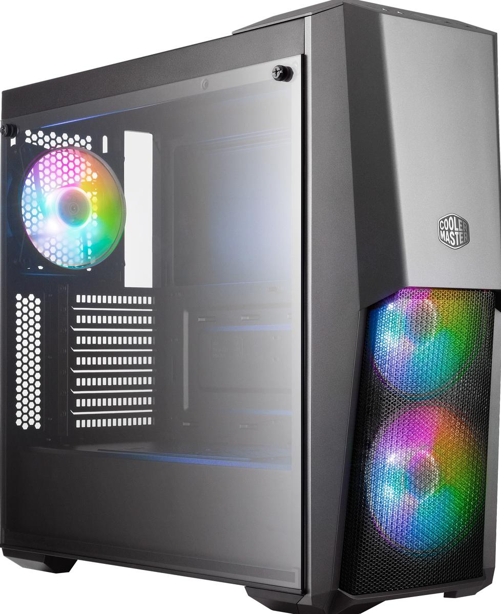 COOLER MASTER MasterBox MB500 ARGB ATX Mid Tower Tempered Glass Side Panel