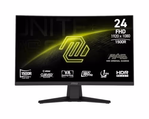 MSI Monitor MAG 244C 23.6 VA Curved Monitor (Black)