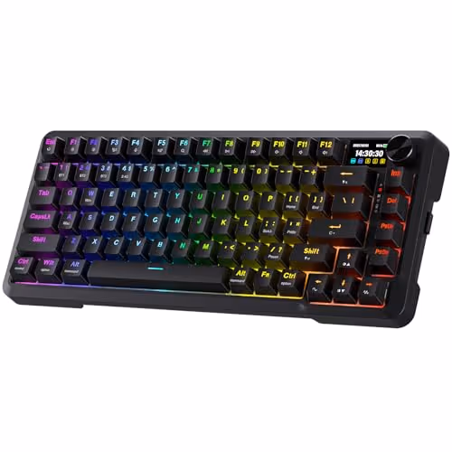 Redragon K724 PRO Wireless Gasket Gaming Keyboard w/Hype Screen & Knob