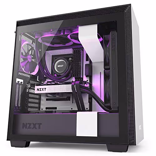 NZXT H710i ATX Mid Tower Tempered Glass Side Panel (Matte White)