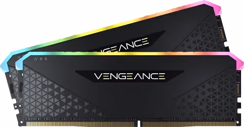 CORSAIR Vengeance RGB RS (32GB, 2X16GB, 3200 MHz, CL16, Black)