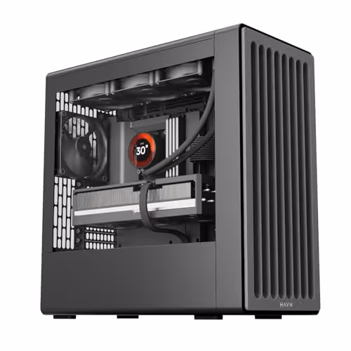 HAVN BF 360 Flow 3 Fan Mid Tower Case (Stone Textured Black)