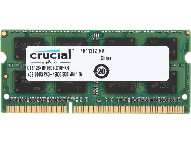 CRUCIAL DDR3 laptop Laptop Memory (4GB, CL11, Unspecified)