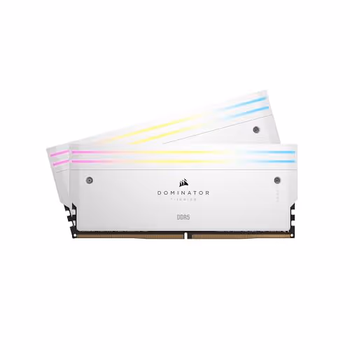 CORSAIR Dominator Titanium RGB (96GB, 2X48GB, 6400 MHz, CL32, White)