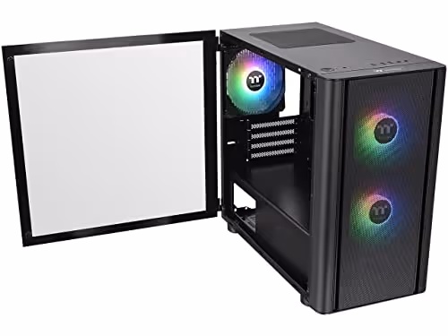 THERMALTAKE V150 Tempered Glass ARGB Breeze Micro ATX Mid Tower Tempered Glass Side Panel