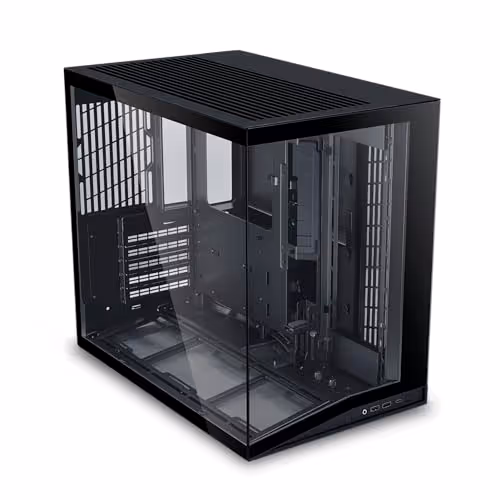 LIAN LI O11 Dynamic Mini V2 ATX Mid Tower Tempered Glass Side Panel (Black)
