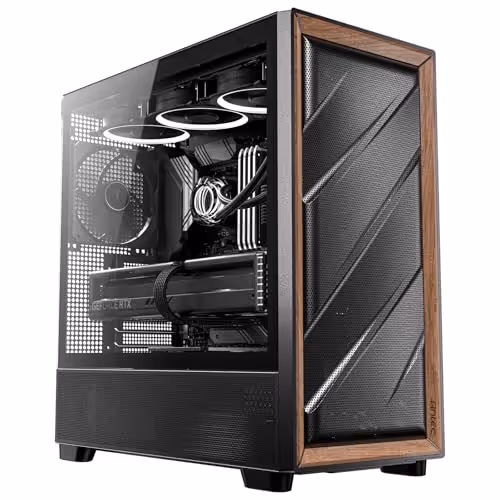 Antec FLUX ATX Mid Tower with Tempered Glass Side Panel (Black)