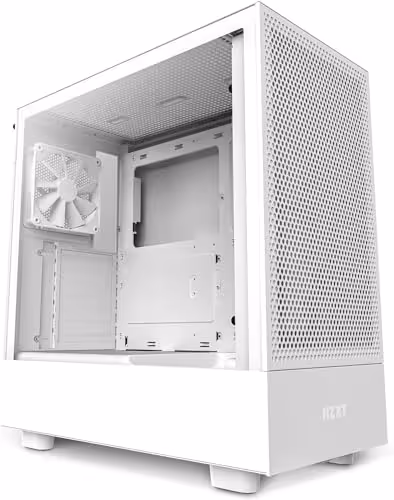 NZXT H5 Flow Compact Mid-tower Airflow Case (White)