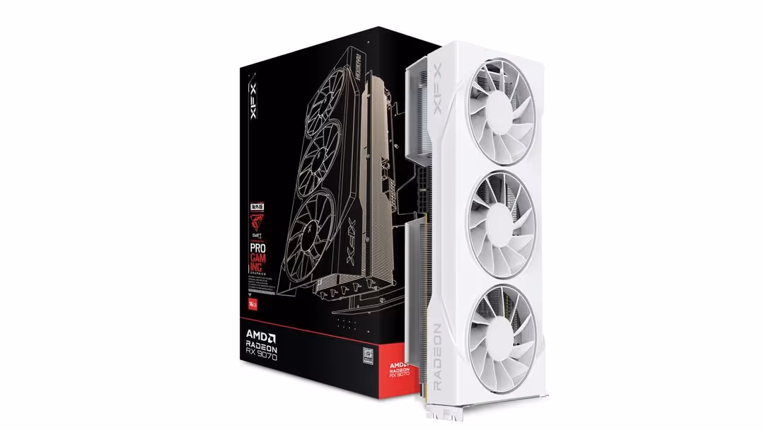 XFX Swift AMD Radeon RX 9070 OC Triple 90mm Fan Gaming Edition GDDR6 (White)