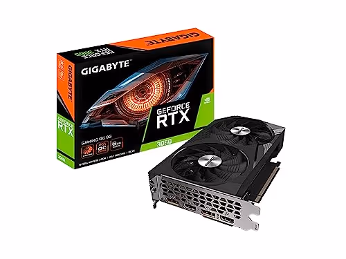 GIGABYTE GAMING OC GeForce RTX 3060 GDDR6 (8GB VRAM, Black)