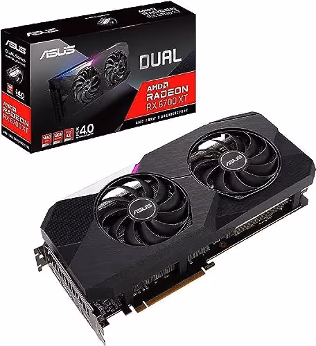 ASUS Dual AMD Radeon RX 6700 XT GDDR6 Gaming Graphics Card